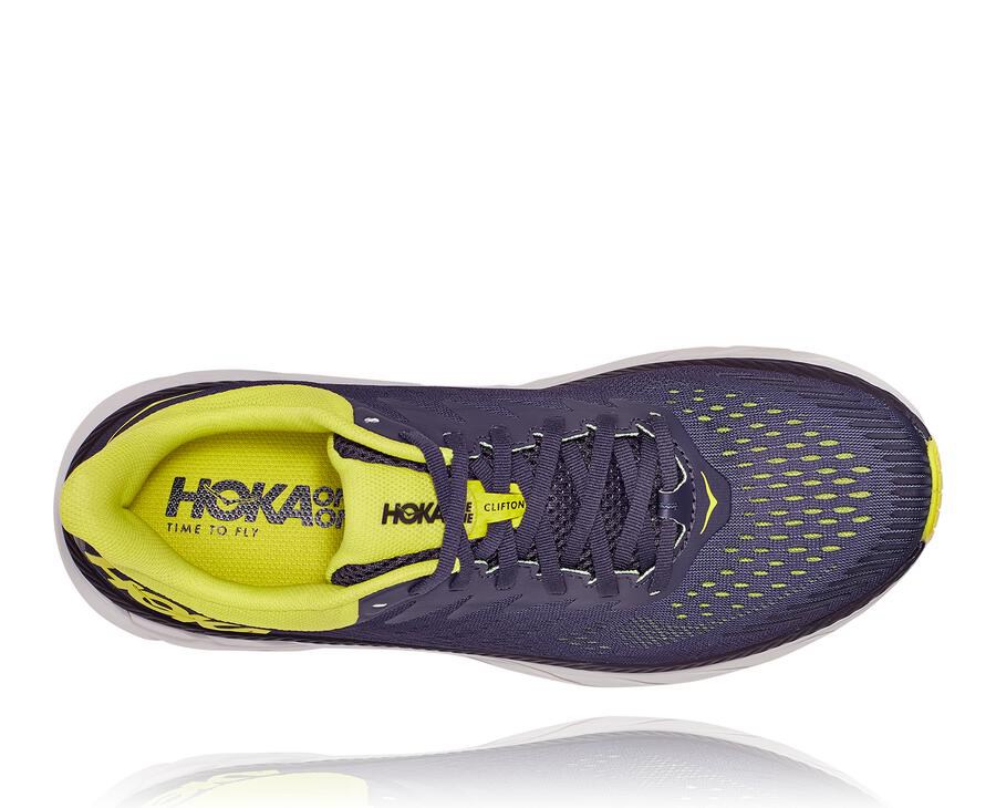 Hoka One One Mens Running Shoes - Clifton 7 - Navy - KCTV43817